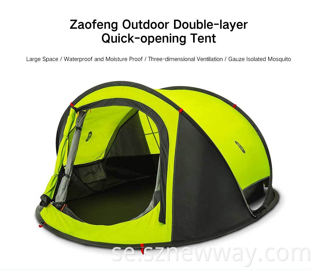 Zaofeng Camping Tent Green